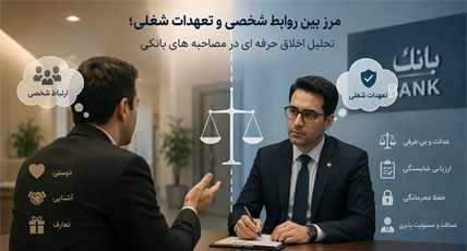 مرز بین روابط شخصی و تعهدات شغلی: تحلیل اخلاق حرفه‌ای در مصاحبه‌های بانکی