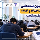 سوالات آزمون استخدامی بانک سینا ۱۴۰۳ و ۱۴۰۴ + تحلیل و مقایسه